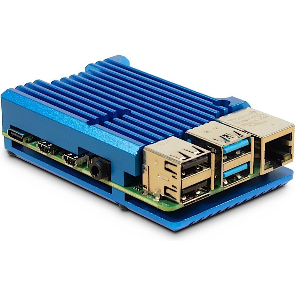 Thumbnail - Intertech RASPBERRY Gehäuse ODS-721 Pi4 Model B, Entwicklungsboard Zubehör, Blau