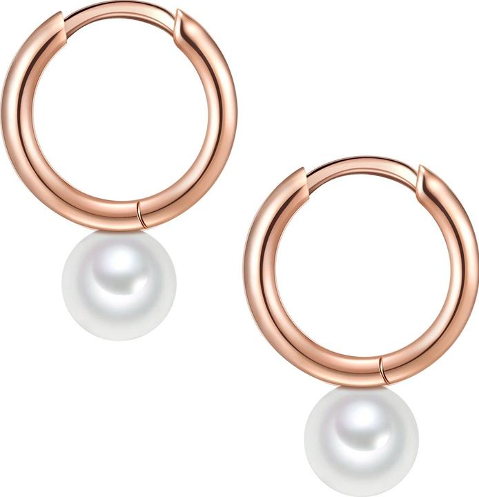 Immagine prodotto Valero Pearls Perle d'acqua dolce d'argento da donna coltivate in oro rosa - 11314 (Argento)