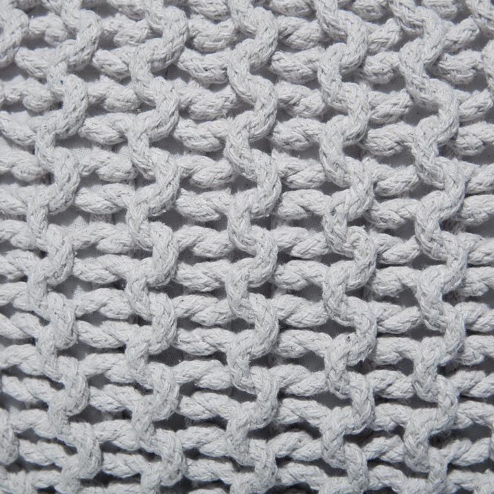 Produktbild Beliani Blianis Hocker 40 x 25 cm hellgrau CONRAD