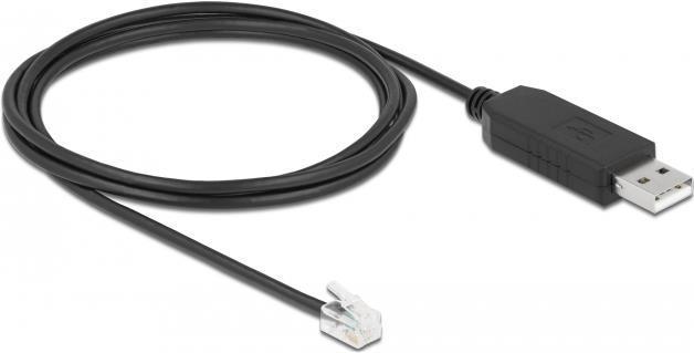 Produktbild Delock Adapterkabel USB Typ-A zu Seriell RS-232 RJ10 mit ESD Schutz Meade Autostar 2 m (0.20 m)