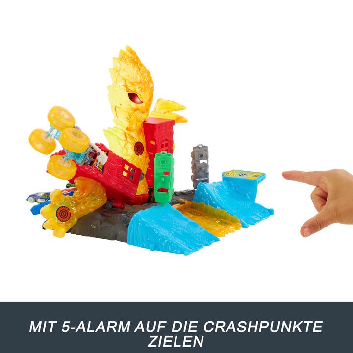 Actual product image Mattel Monster Trucks 5 ALARM TORCH TOWER TAKEDOWN