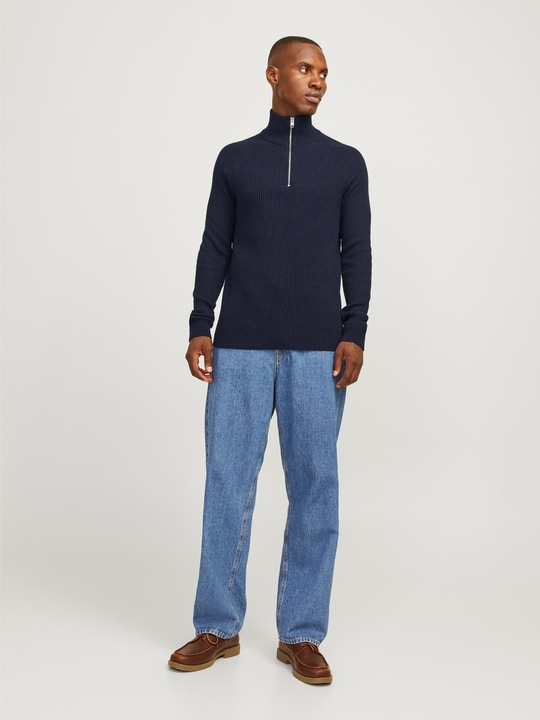 Image du produit Jack & Jones Unicolore Pull en tricot avec demi-zip Pull en tricot avec demi-zip (XXL)