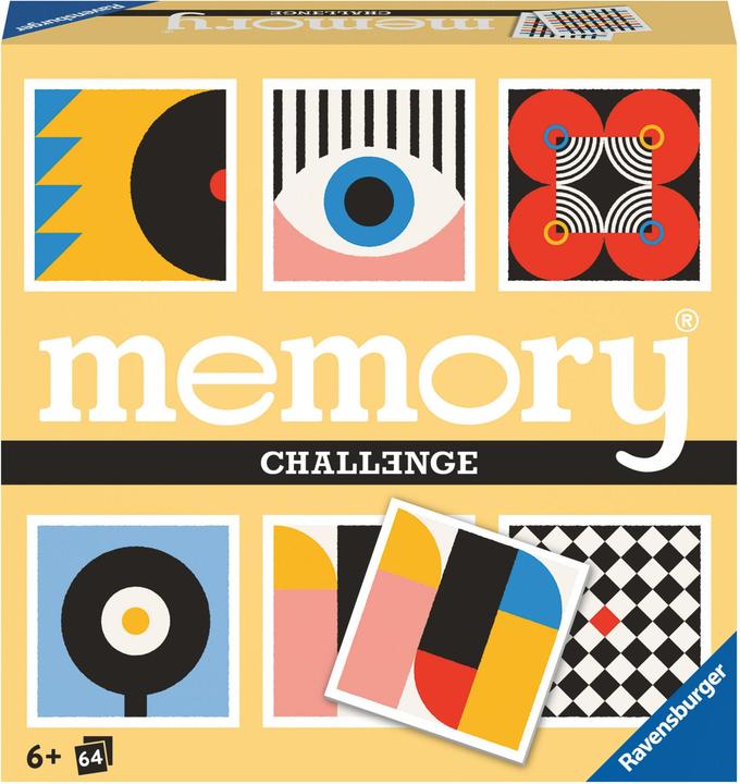 Actual product image Ravensburger Challenge memory® Crazy patterns - 22462 - The world-famous memory game with 32 pairs of cards, d (German)