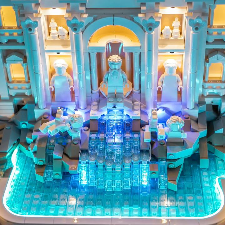 Produktbild BrickBling LED Licht Set für LEGO Trevi-Brunnen (21062) inkl. Fernbedienung