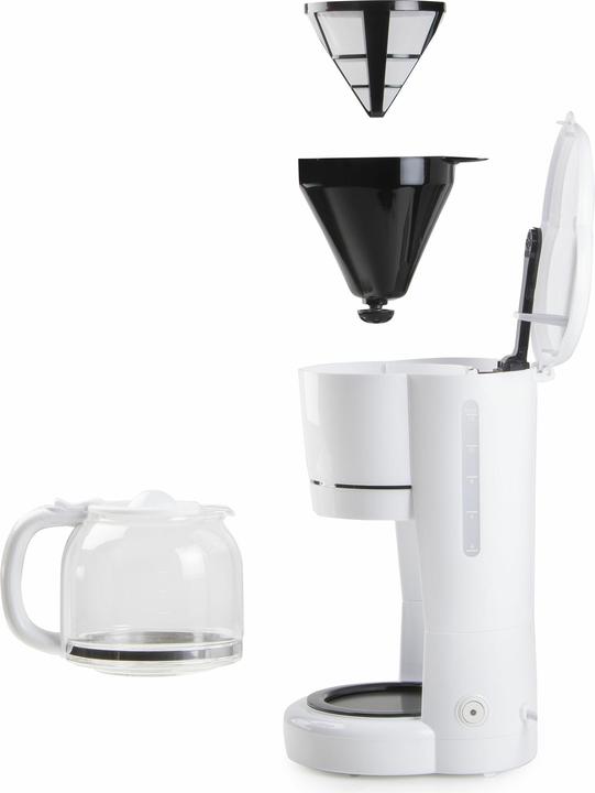 Actual product image Domo CAFETIÈRE BLANCHE DO730K 900W 1,5L 12 CUPS PORTE-FILTRE AMOVIBLE ARRÊT AUTOMATIQUE