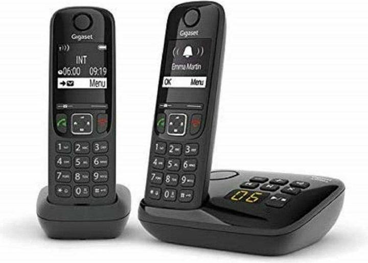 Produktbild Gigaset As690a Duo Dect Phone Black W/Answer