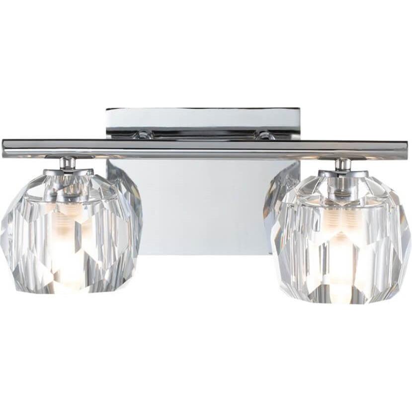 Thumbnail - Elstead Lighting, Wandleuchte + Deckenleuchte, Regalia LED Wandleuchte G9 2-fach Poliertes Chrom Klar IP44 (600 lm, G9)