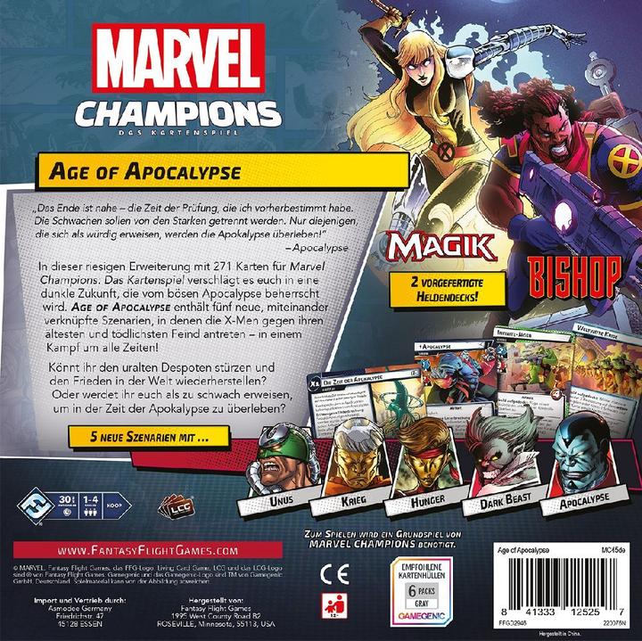 Actual product image FFG FFGD2946 - Marvel Champions: The Card Game - Age of Apocalypse, card game, for 1-4 players (German, 1 - 4 Players)
