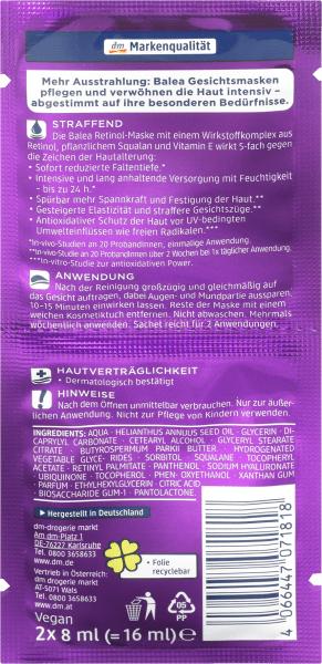 Produktbild dm Balea Maske Retinol