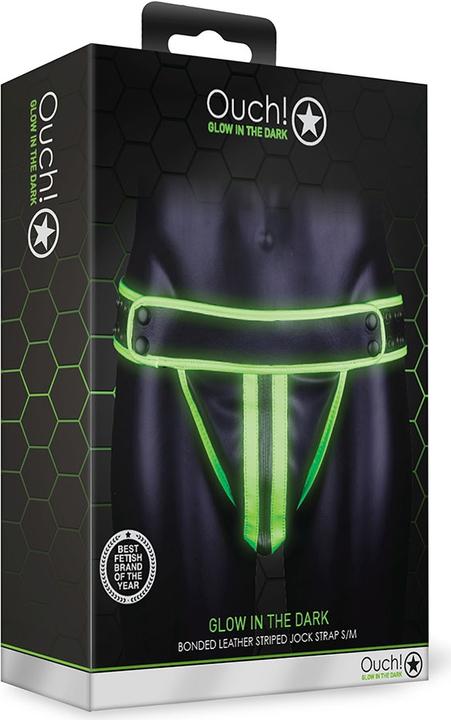 Produktbild Ouch! Striped Jock Strap - Glow in the Dark (M, S)