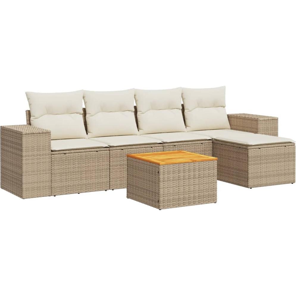 VidaXL, Gartenlounge, 10-tlg. Garten-Lounge-Set mit Kissen