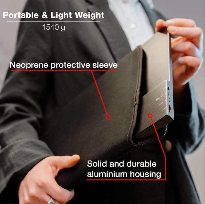Actual product image Verbatim PMT-17 Portable Touchscreen Monitor 17.3" Full HD 1080p Metal Housing (17.30")