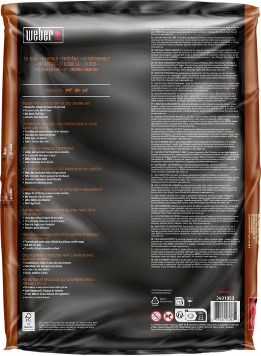 Actual product image Weber SmokeFire Holzpellets Eiche - 8 kg FSC (8 kg)