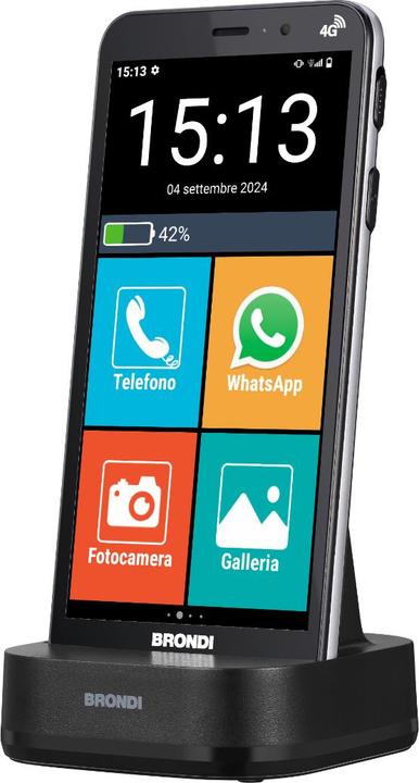 Immagine prodotto Brondi Amico Vero 4G (32 GB, Nero, 5.70", Doppia SIM, 4G)