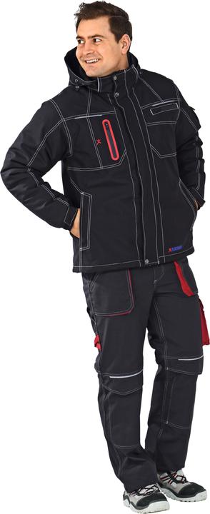 Actual product image Planam unisex winter jacket BASALT black size M (M)
