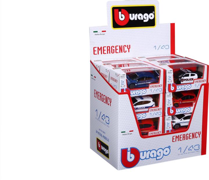 Produktbild Burago 1/43 EINSATZFAHRZEUG - Zufälliges Modell