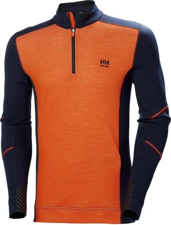 Actual product image Helly Hansen Workwear Apatiniai marškinėliai HELLY HANSEN Lifa Merino Half Zip, oranžiniai S (S)