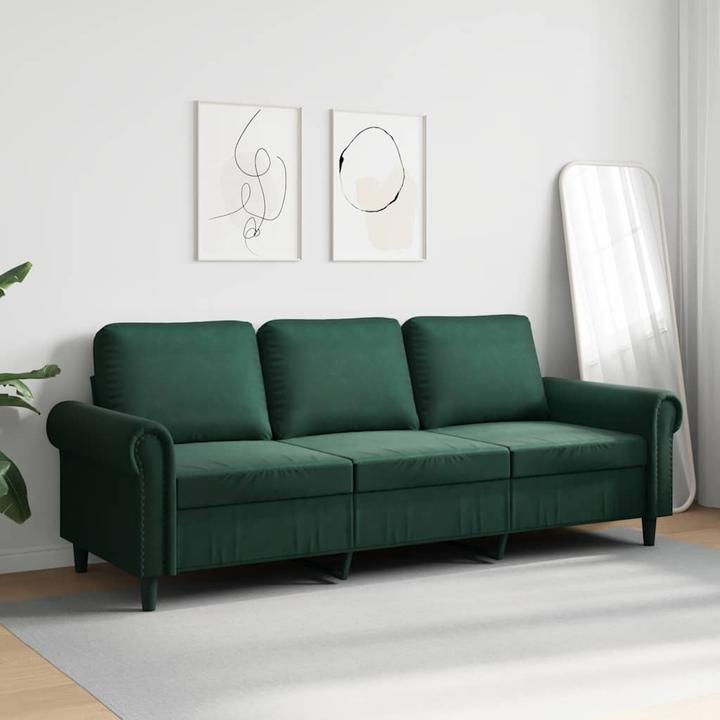Produktbild vidaXL 3-Sitzer-Sofa 180 cm Samt (3-Sitzer)