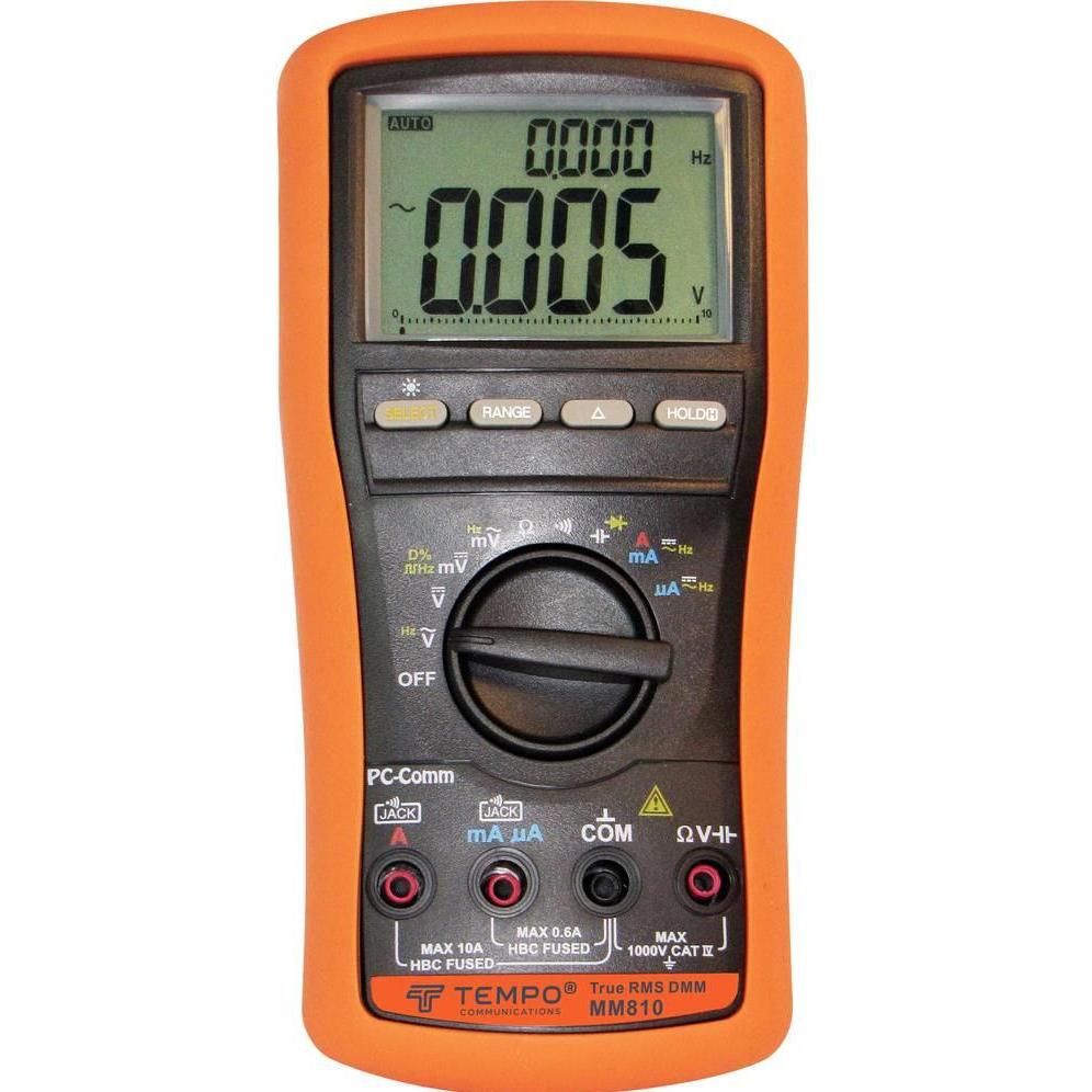 Tempo Communications, Multimeter, Hand Multimeter Digital MM810 (CAT IV 1000V)