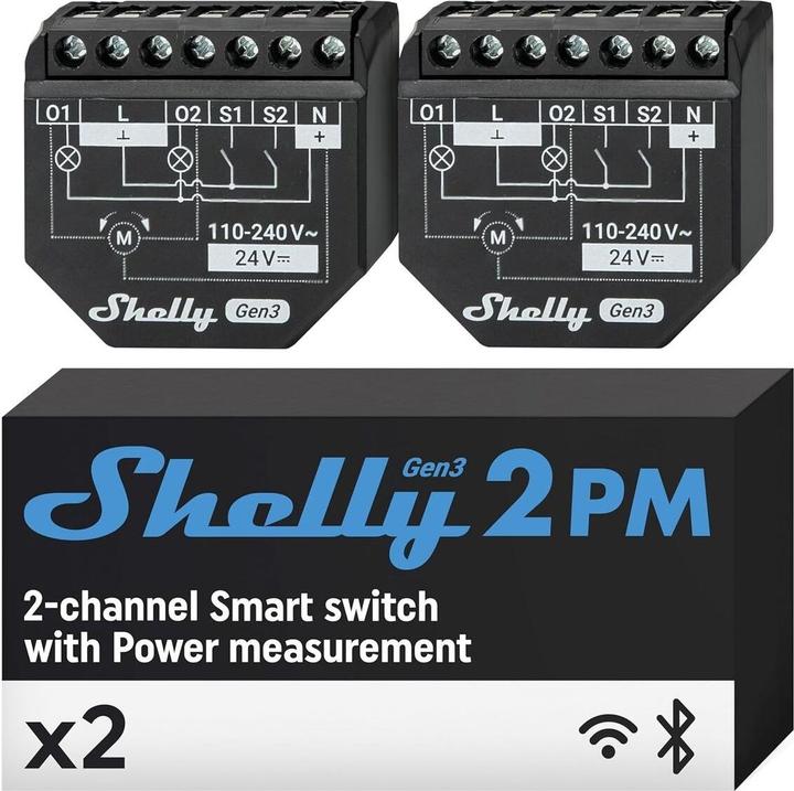 Actual product image Shelly 2PM Gen3 (Switch actuator)