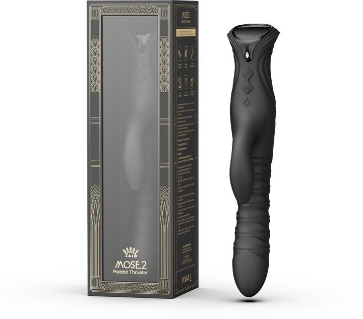 Produktbild Zalo Rabbit-Vibrator mit Stossfunktion – Schwarz