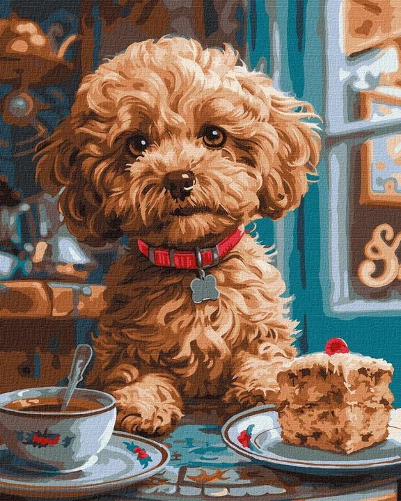 Produktbild Ideyka Malen nach Zahlen - Maltipoo in einem Café