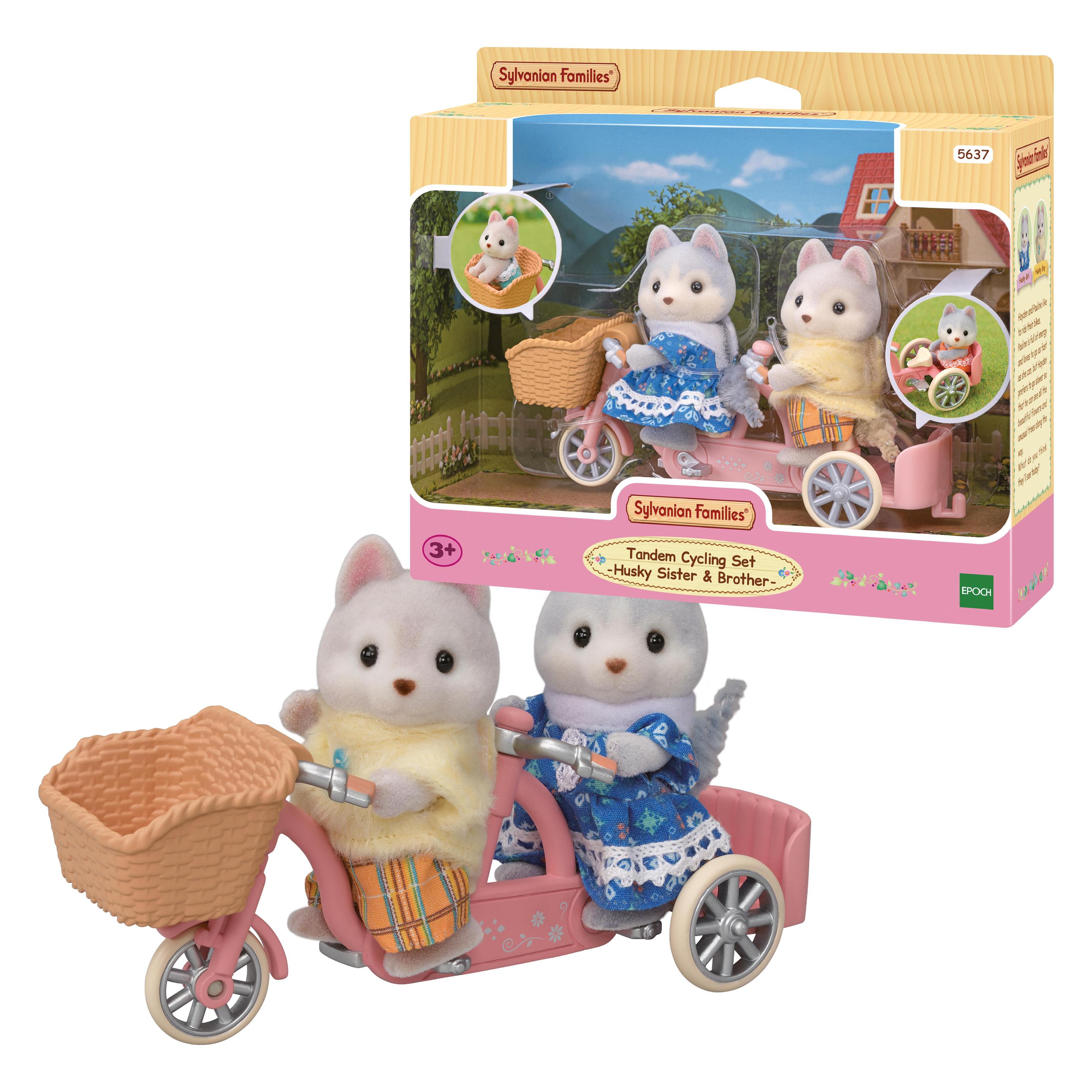 Sylvanian Families Tandem Cycling Set -Husky