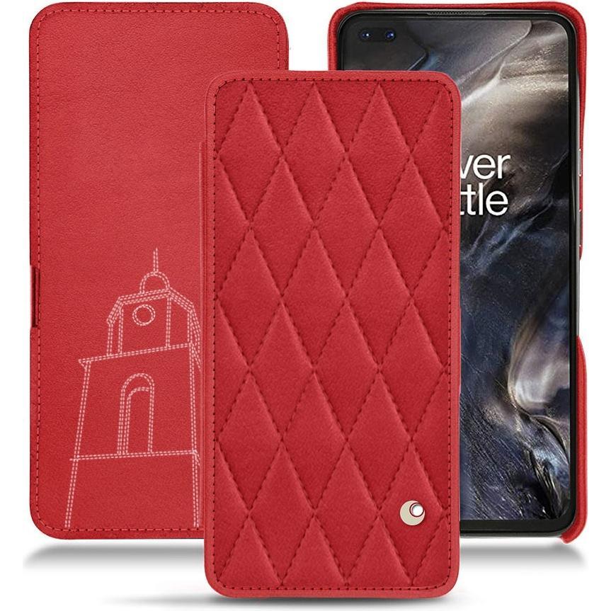 Noreve Lederschutzhülle horizontal (OnePlus Nord), Smartphone Hülle, Rot