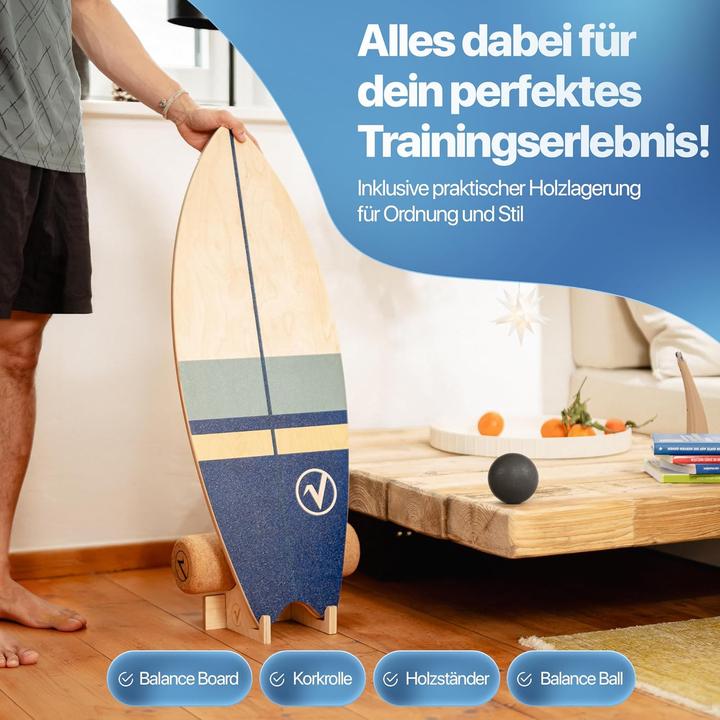 Image du produit Valuents Balance Board in Surfboard-Form