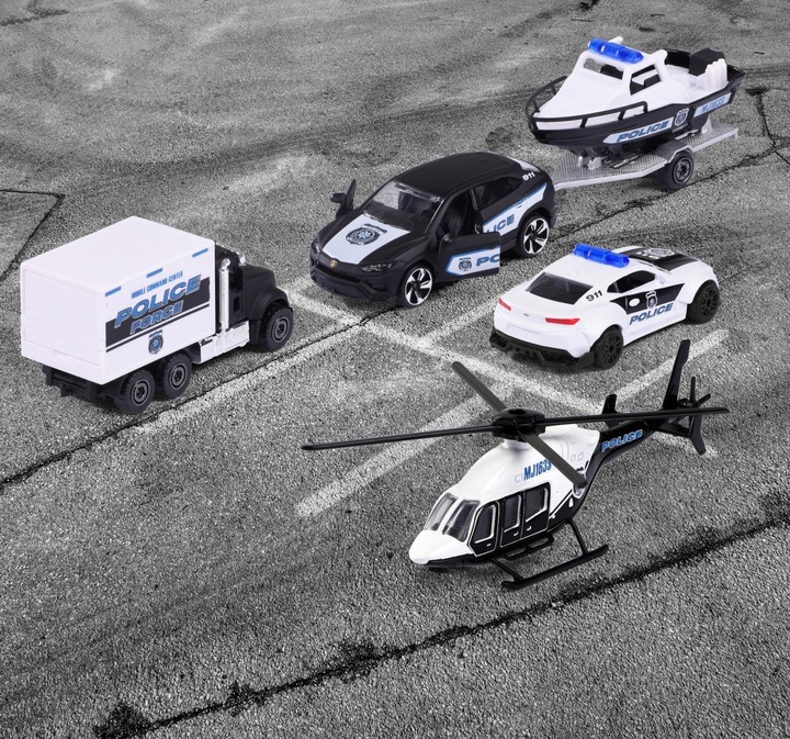 Actual product image Majorette Police Force 4 Pieces Giftpack
