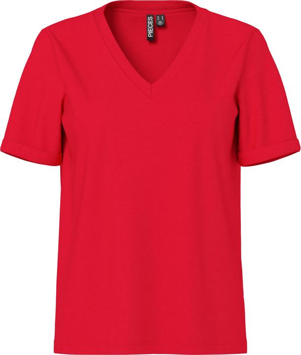 Produktbild Pieces Pcria Ss V-Neck Solid Tee Noos (XS)