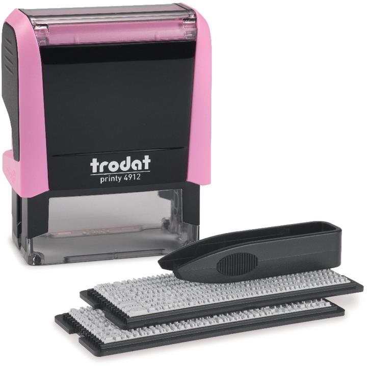 Actual product image Trodat Typomatic Printy 4.0 Pastel Edition, self-inking stamp for self-setting