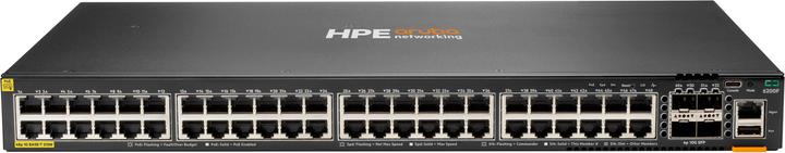 Actual product image Aruba HPE Networking CX 6200F 48G Class-4 PoE 4SFP+ 370W Switch (48 Ports)