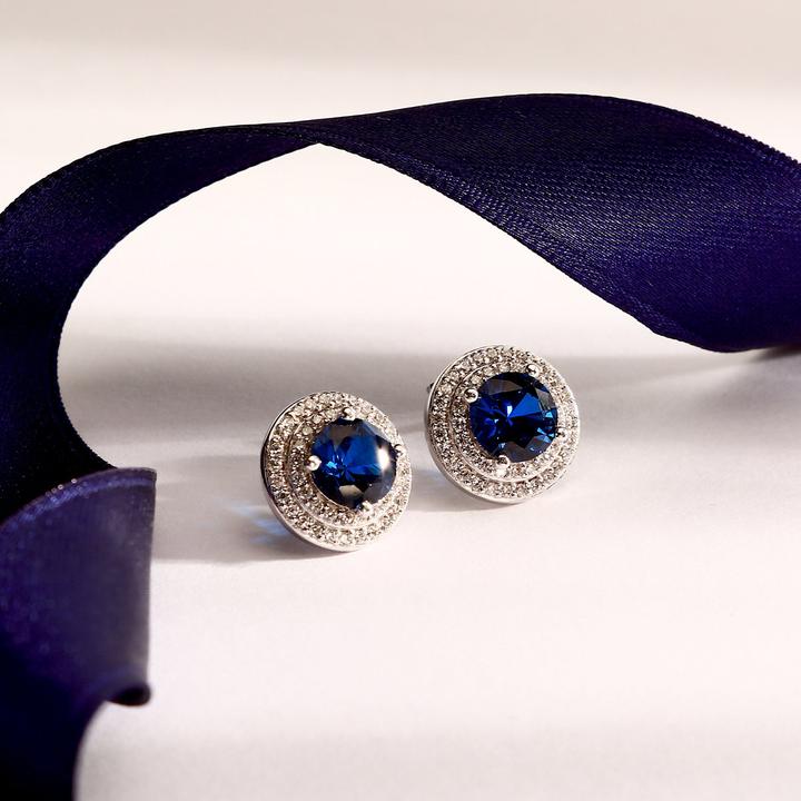 Immagine prodotto Morellato Elegant Silver Earrings With Blue Zircon Tesori Saiw274 (Argento 925)