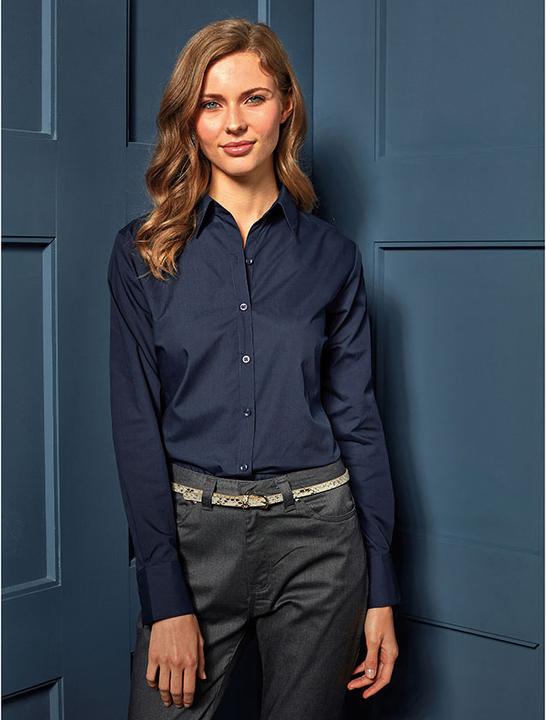 Produktbild Premier Popeline Bluse Arbeitshemd Langärmlig (38)