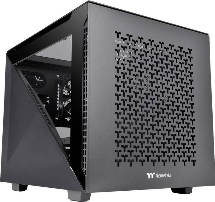 Actual product image Thermaltake Divider 200 TG Air Black (mATX)