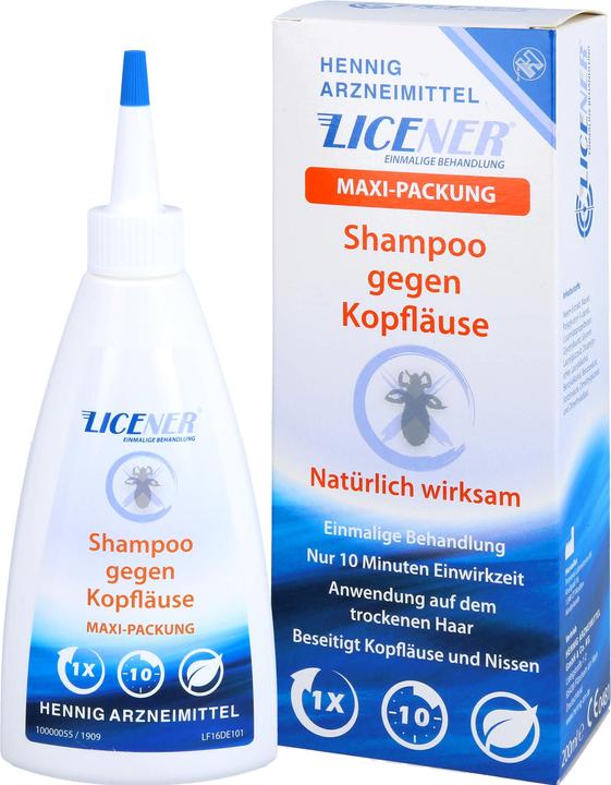 Produktbild Hennig Arzneimittel LICENER Maxi-Packung Shampoo gegen Kopfläuse und Nissen, 200 ml Shampoo (200 ml)