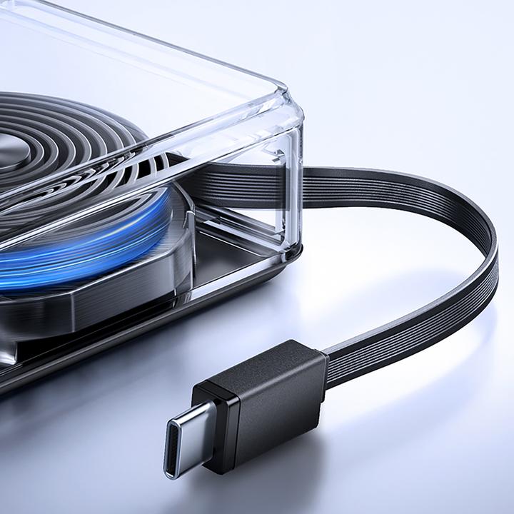 Immagine prodotto Joyroom 22.5W Powerbank 10000mAh Fast Charging with built-in Retractable Cable (10000 mAh, 22.50 W, 38.50 Wh)