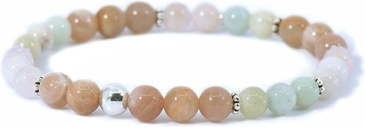 Image du produit Balibay Concetta (18 cm, Quartz rose, Pierre de lune, Pierre précieuse, Morganite, Or 14 carats)