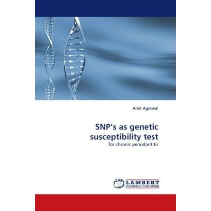 SNP's as genetic susceptibility test, Fachbücher von Amit Agrawal