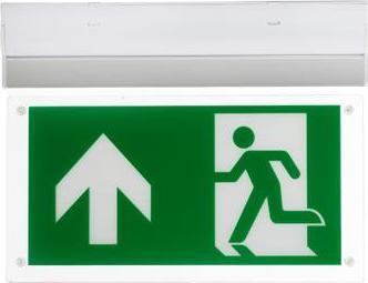 Image du produit Csdk SL SELFY-Flugtvejsskilt 2W 100lm 4000K AC/DC m. nødselvtest + 3 Piktogram hvid, IP20/IK02 EM 3T