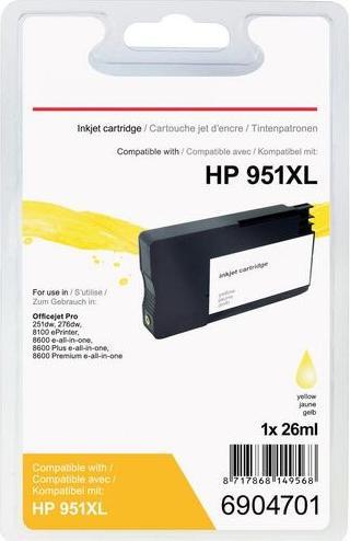 Produktbild Office Depot Tintenpatrone Kompatibel HP 951XL CN048AE Gelb