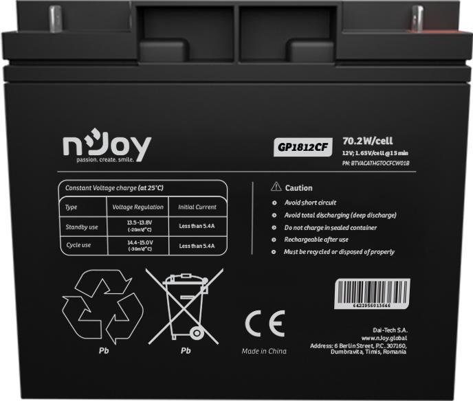 Immagine prodotto Njoy GP1812CF