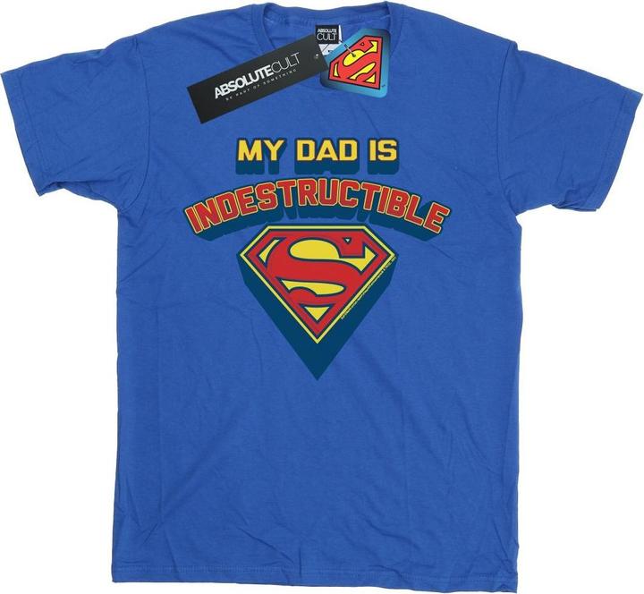 Image du produit - T-shirt SUPERMAN MY DAD IS INDESTRUCTIBLE - Garçon (140, 146)