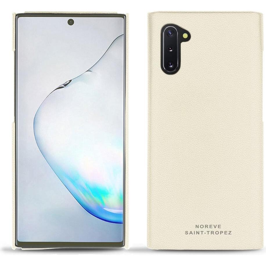 Noreve Lederschutzhülle (Samsung Galaxy Note 10), Smartphone Hülle, Weiss