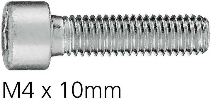 BRW Vis à tête cylindrique M4 x 10 paquet de 25 pces (25 Vis par pièce)