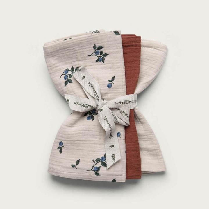 Image du produit Garbo & Friends 3 paquets de mousselines Berry (40 cm, 40 cm)