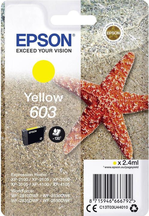 Actual product image Epson 603 (Y)