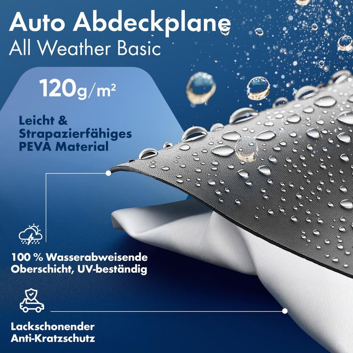 Immagine prodotto Walser Telone per auto All Weather, telone per auto metà garage taglia 5 estate nero