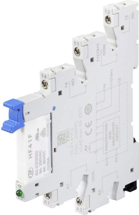 Image du produit Tru Components TC-FY-41F-2 Relais industriel 230V Tension nominale : 230 V/AC Courant de commutation : 0,5 mA